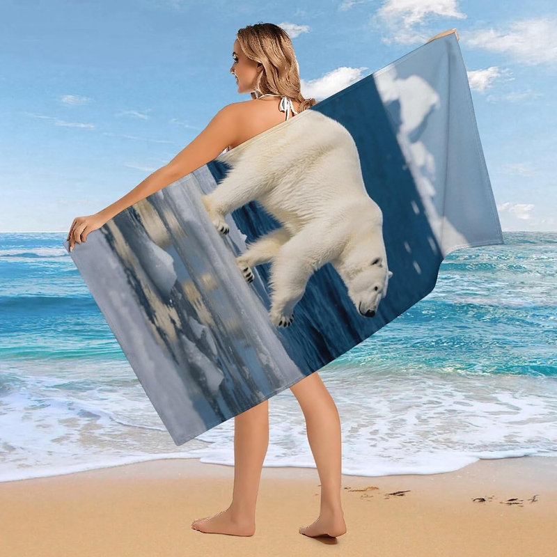 Serviette de plage en microfibre à séchage rapide 30 po x 60 po