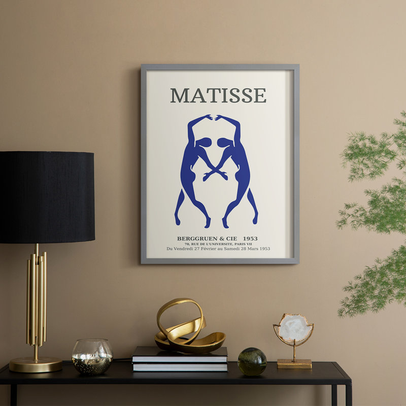 «Vintage Portrait Print Cxxxxi», reproduction encadrée - bois massif, H 11 po x l 9 po, Gris
