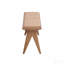 Banc en rotin et finition naturelle