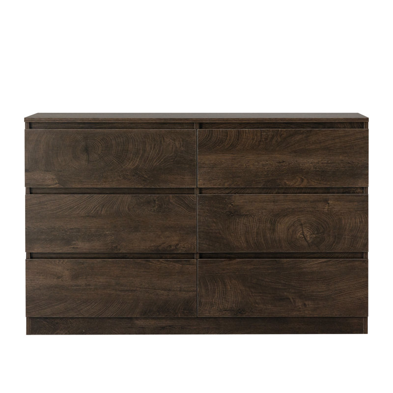 Versatile Multi-Drawer Storage Cabinet: Sideboard, Dresser, and Buffet with 6-Drawer Design