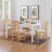 Upholstered Slat Back Side Chair-815176527