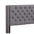 Elegant Transitional Queen Bed In Gray