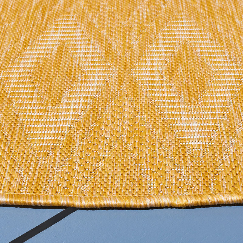 Tapis d'intérieur / extérieur à motif géométrique Lowndes Performance, Rectangle 2 pi 7 po x 5 pi