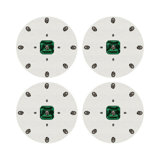 Asscher Vegan Leather Round Pebble Placemat
