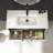 Rose C100F Free Standing Bathroom Vanity Unit in Matte White with Matte Chrome Handles-119319346-119319350