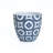 Blue and White Flower Pattern Round Tapered Tall Mgo Planter, Indoor and Outdoor-1291032975