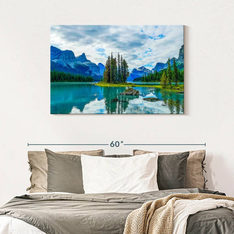 Alvord Spirit Island dans le lac, H 30 po x l 45 po