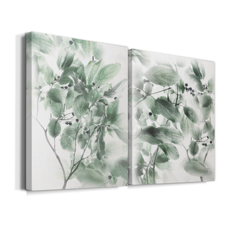 Irene Weisz - ensemble de 2 reproductions sur papier, Pas de tapis, H 20 po x l 32 po x P 1 po, Toile tendue