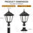 22-In Solar Lantern Head Dusk-To-Dawn