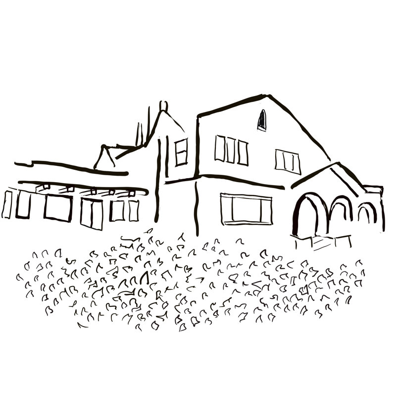 Craftsman House In Black And White Print by Deborah Blum