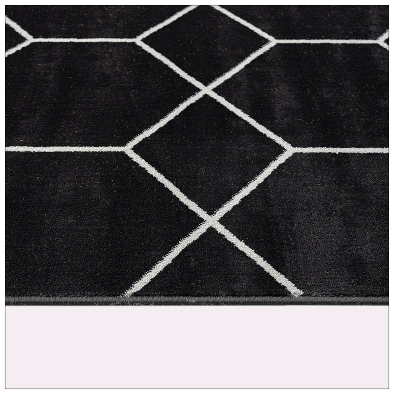 Trellis Geometric Woven Area Rug, Rectangle 6' x 9'
