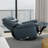 Global Home Swivel Glider Recliner with Manual Footrest In Oslo Sapphire-1761736463