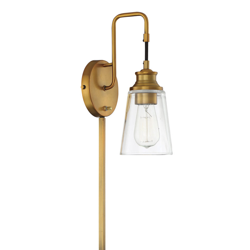 Baylee Armed Sconce, Brass