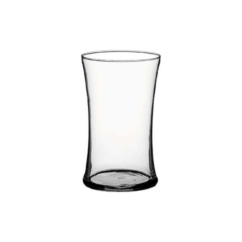 Hassam Glass Table Vase, 6.5" H x 4" W x 4" D
