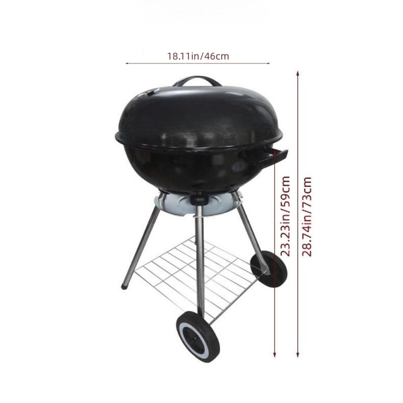 Ruya Company 18.11'' W Kettle Charcoal Grill