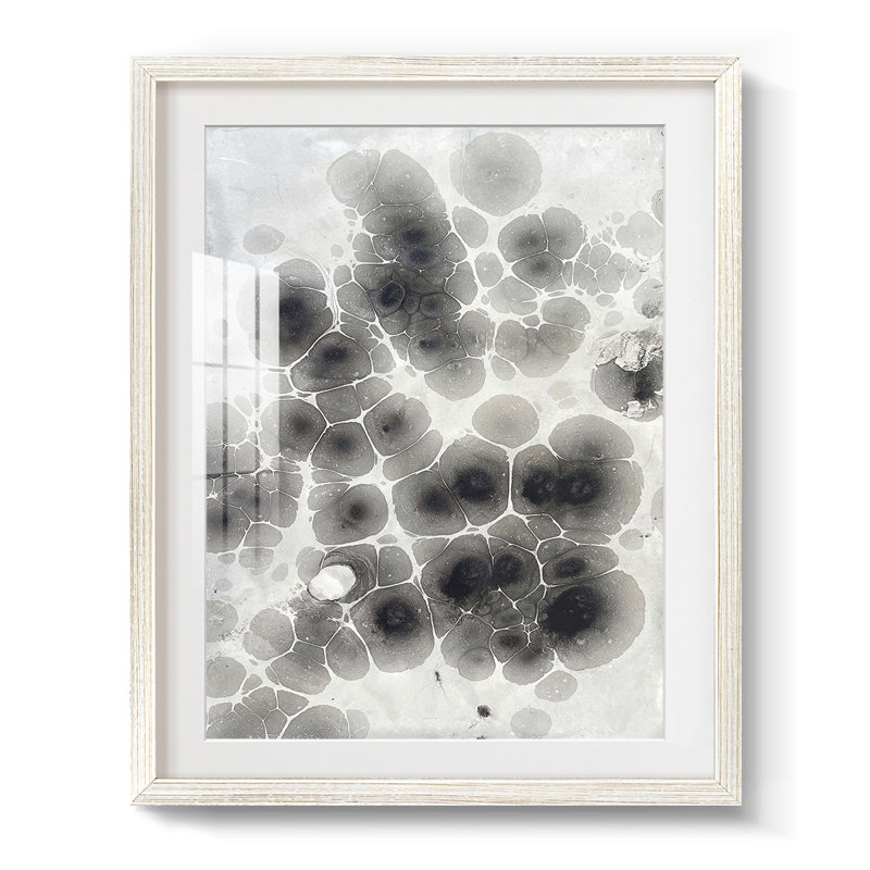 Marbrage - impression encadrée, H 28,5 po x l 20,5 po, Blanc