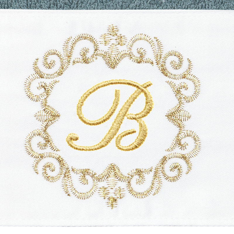 Winston Porter 100% Turkish Cotton MONICA 2PC Embellished Hand Towel Set, B