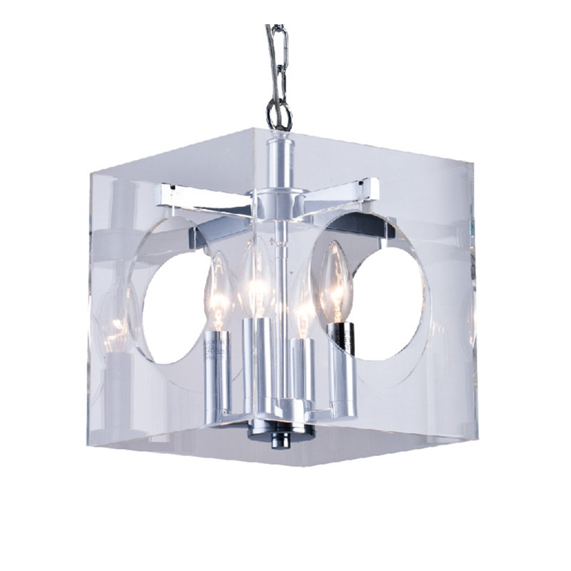 Lustre carré à 4 lumières Wilcoxen