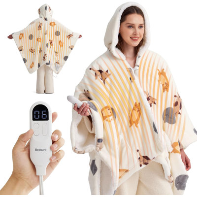 Collection Cozy Winter - Poncho chauffant portable - Châle électrique