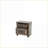 Gray Oak Wood Nightstand – Bedroom Storage Furniture