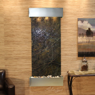 Inspiration Falls Natural Stone Fountain with Light