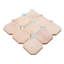 Contemporary Zellige Panels, 12" X 12" X 1/2", Terracotta With Dusty Blue Accents-156557663