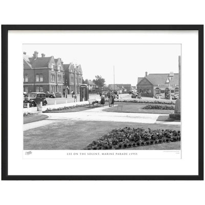 Lee On The Solent, Marine Parade C1955 by Francis Frith - Single Picture Frame Print