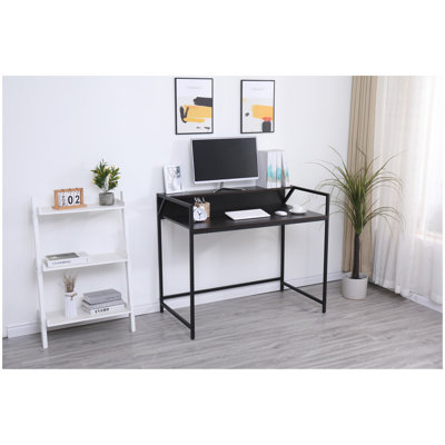 Black Console Table Narrow Modern Entryway Table Small Behind Couch Table Skinny Sofa Table Hallway Table for Living Room Foyer Bedroom Corridor Offic