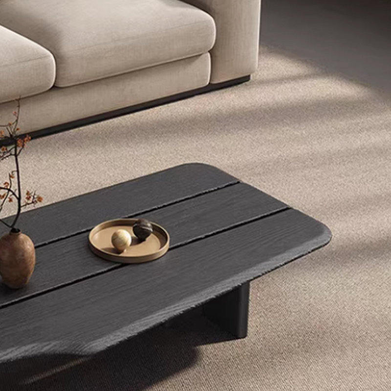 Table à thé en bois massif au design minimaliste