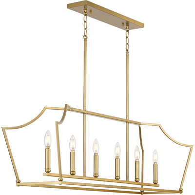Ahkil 6 - Light Dimmable Kitchen Island Square / Rectangle Chandelier