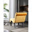 À la mode, velours moutarde, fauteuil confortable, espaces de vie et de bureau, structure solide + contreplaqué, mousse douce au toucher, fauteuil en velours à assemblage rapide pour les espaces de salle à manger - structure, bonne résilience-1491306504