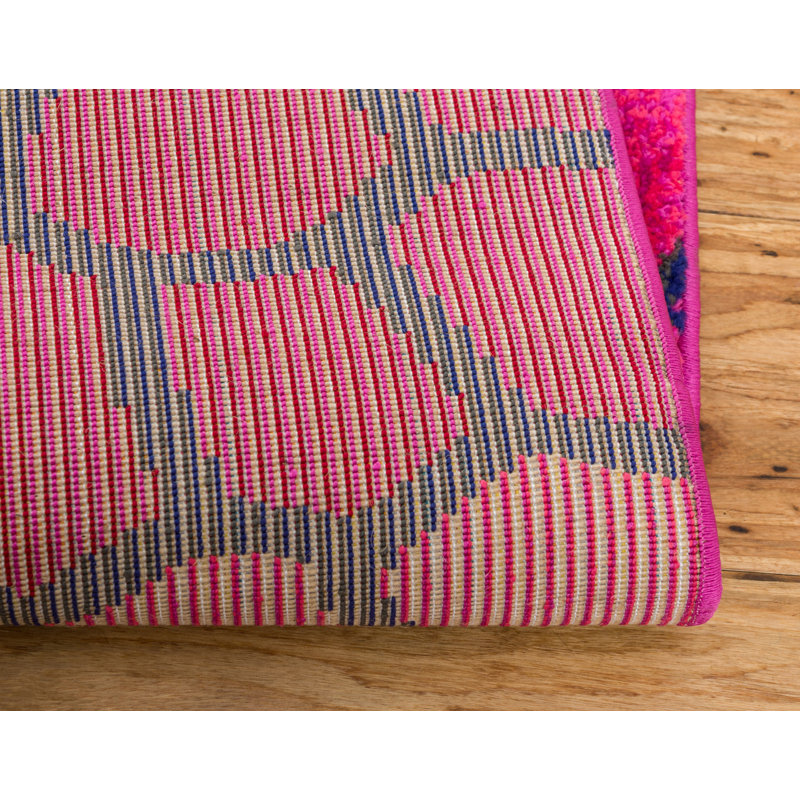 Jesusa Washable Geometric Indoor Rug, Rectangle 9' x 12'