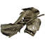 Sculpture feuille en forme de feuille et fleurs en aluminium 