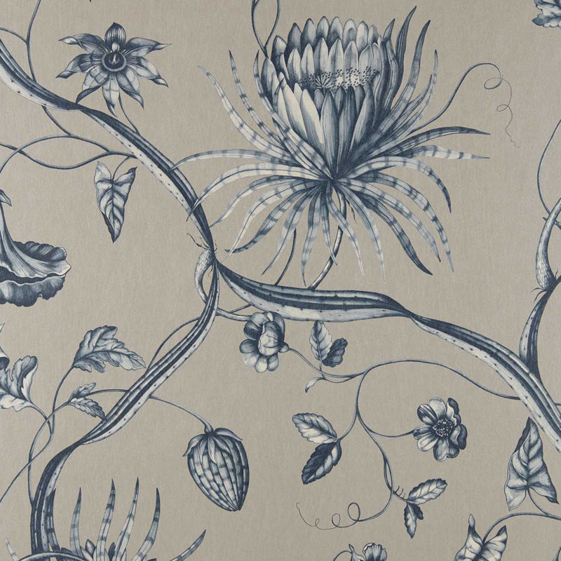 Phaedra Wallpaper, Prussian Blue