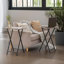 Kratika 2 Piece Side Table Set Folding End Tables Home Living Room Furniture