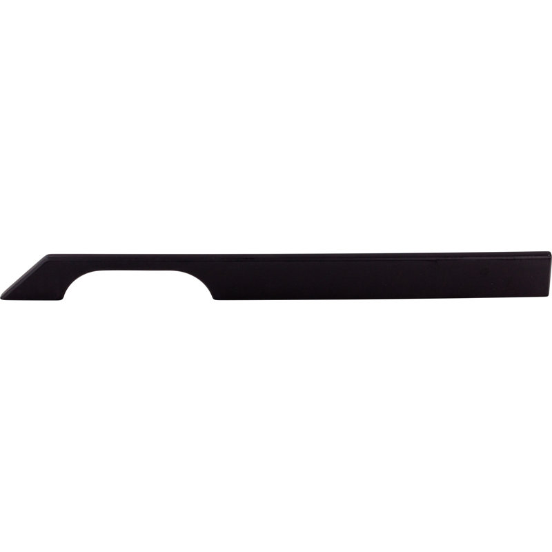 Tapered Bar pull, Flat Black, 12" Center to Center