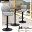 Ensemble de table bistro et tabouret de bar réglable en hauteur 3 pièces Moaid-1072834829-1072834827