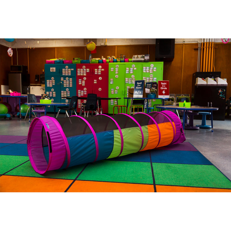 Multicolor Nylon and Mesh 6' Kids Crawl Tunnel