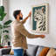 Snow Leopard Study Modern - Wrapped Canvas-707043149-707043162