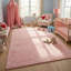 Tapis à motif géométrique rose / crème pour enfants 7 pi x 10 pi (6 pi 7 po x 9 pi 6 po) Branch Branch Luma, tapis moderne, à poils moyens et résistant aux taches-1528020829