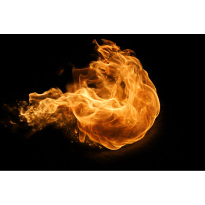 Fire Ball Series - Wrapped Canvas Print