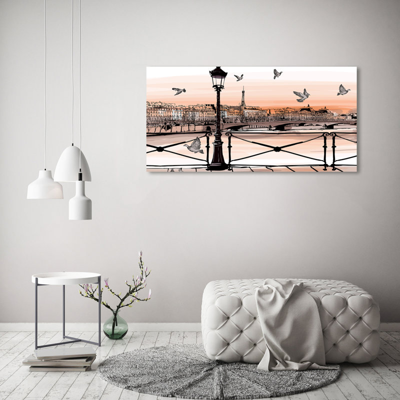 Twilight In Paris - Wrapped Canvas Print