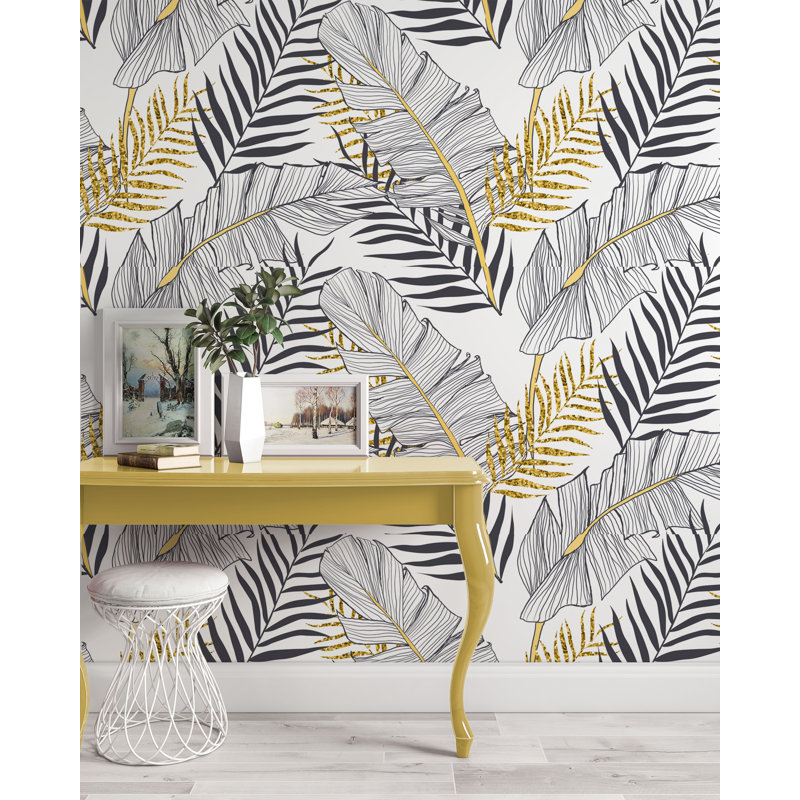 Adhésif mural paysage d'automne Qulanet, L 75 po x l 112 po