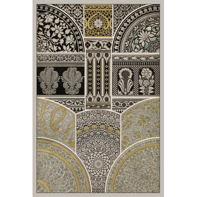 Ornament in Gold and Silver I by Vision Studio - Graphic Art