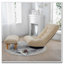 Chaise rembourrée avec repose-pieds