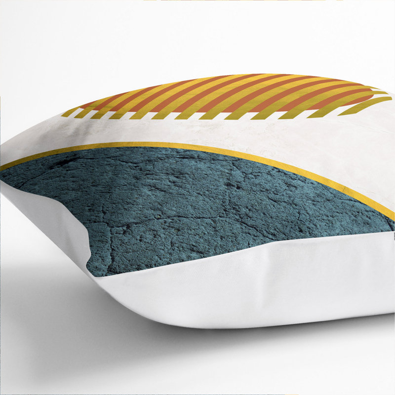 Composition 4 Square Throw Cushion, White, 55cm H x 55cm W x 20cm D
