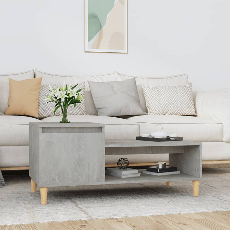 Karshana Coffee Table with Storage, Grey