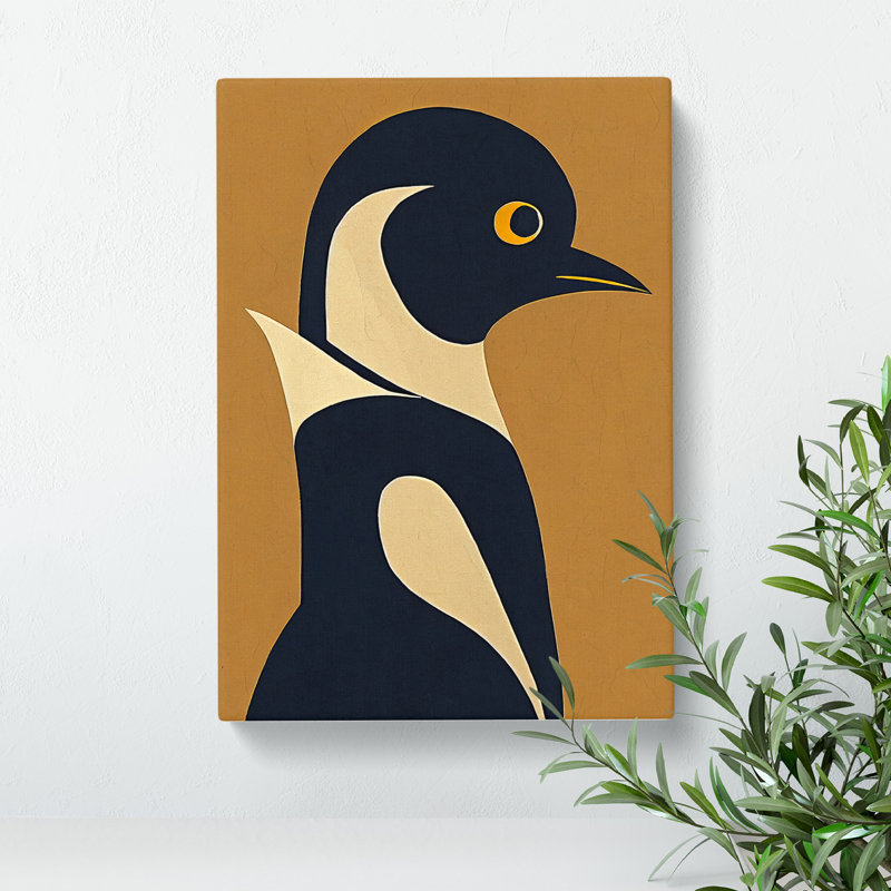 Abstract Penguin No.4 - Wrapped Canvas, 60cm H x 40cm W x 3cm D