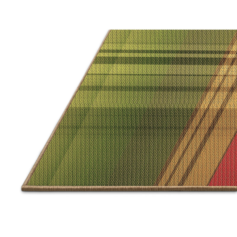 Plaid Indoor Rug, Rectangle 2' x 4'