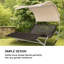 182cm Long Reclining Schwingliege-998640584